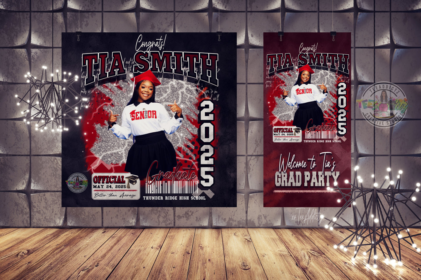 Custom Grad Backdrop | Style X Banner Stand | Vinyl Poster