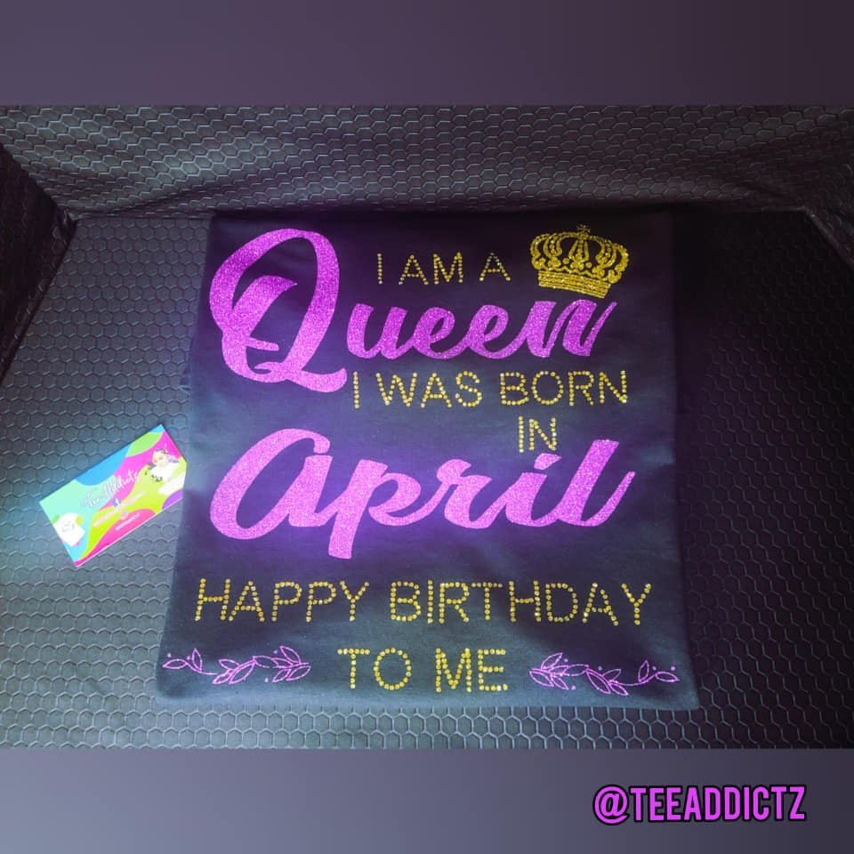 Custom Glitter Vinyl T-Shirts - TeeAddictz