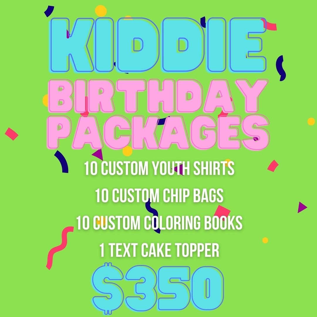 Kiddie Birthday Package - TeeAddictz