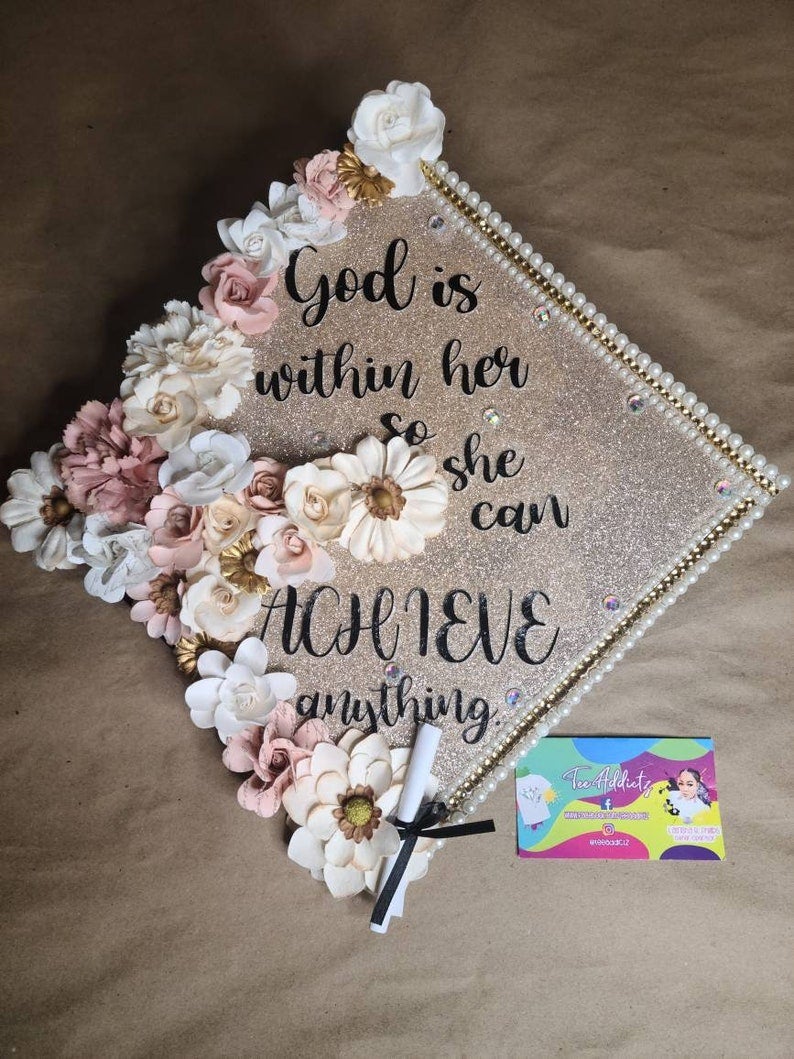 Custom Graduation Cap Topper/Cap - TeeAddictz