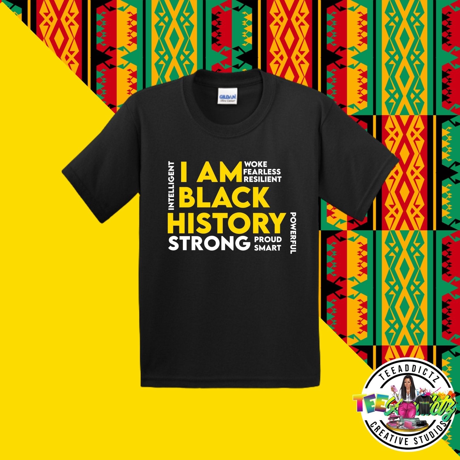 I AM Black History Youth Tee - TeeAddictz