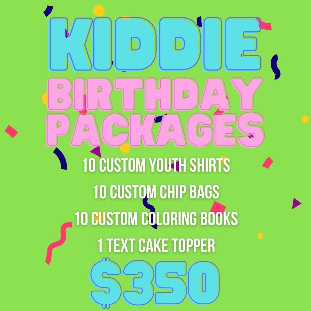 Kiddie Birthday Package - TeeAddictz