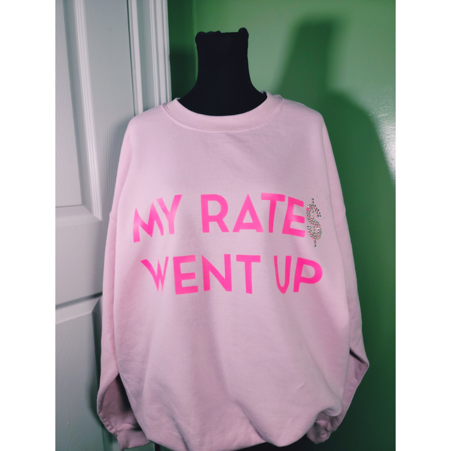 My Rates Went Up Statement Sweatshirt - TeeAddictz