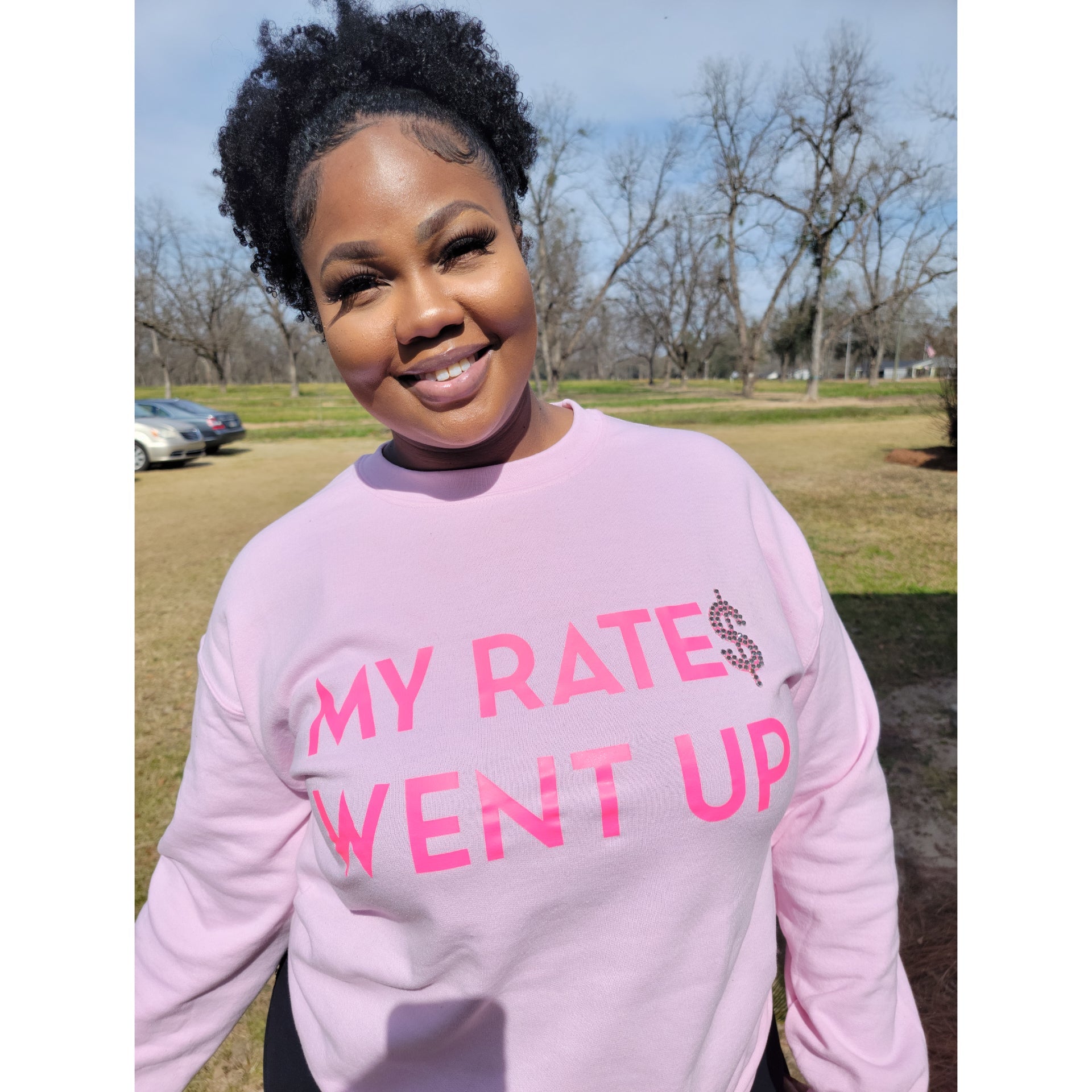 My Rates Went Up Statement Sweatshirt - TeeAddictz